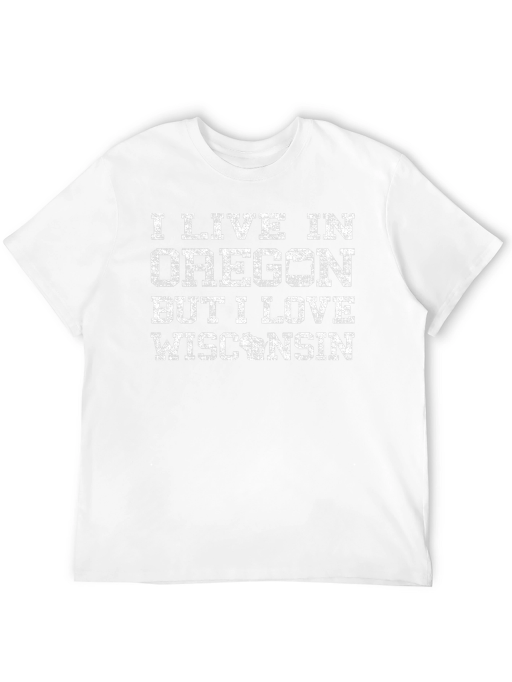 Oregon Wisconsin Novelty Graphic T-Shirt