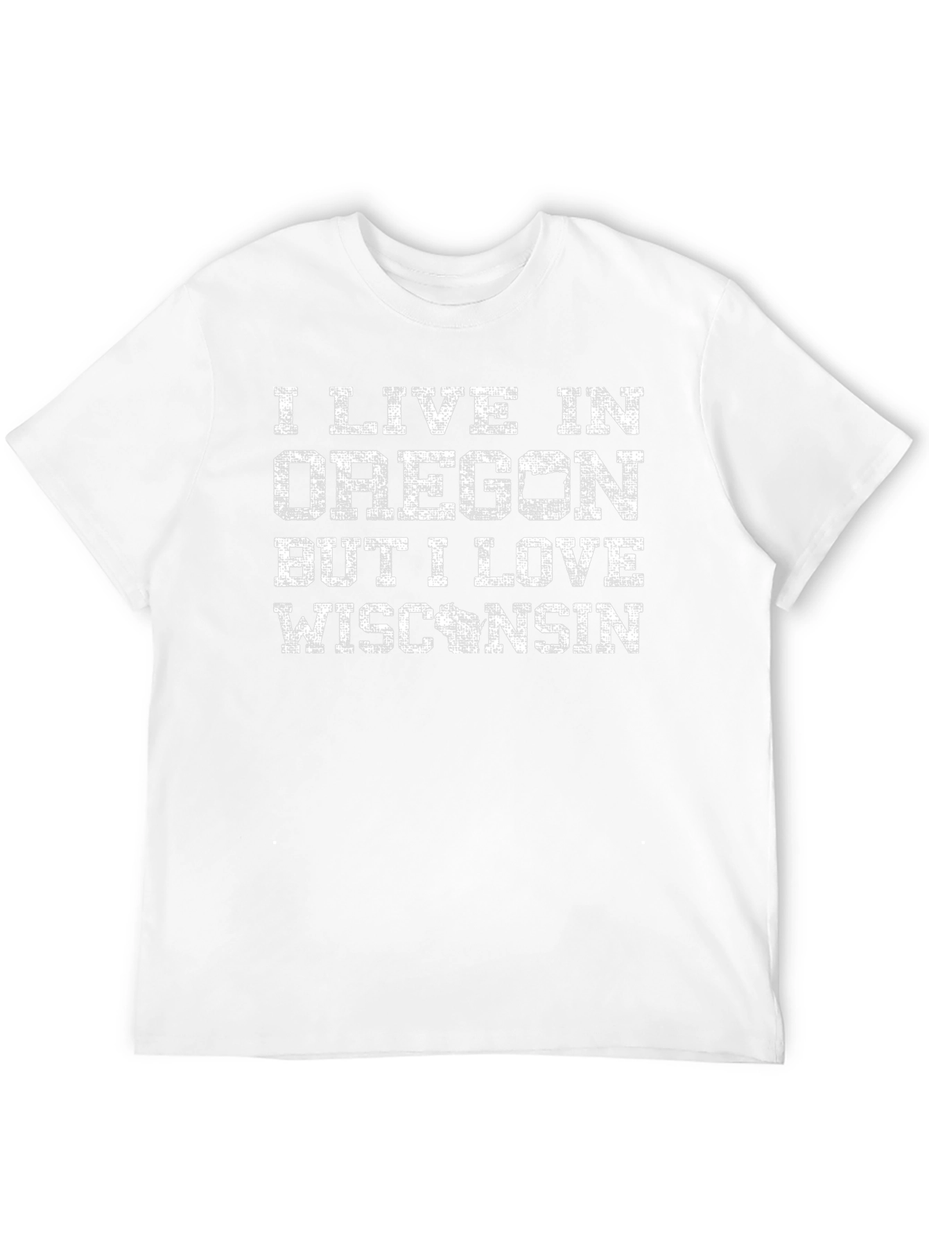 Oregon Wisconsin Novelty Graphic T-Shirt