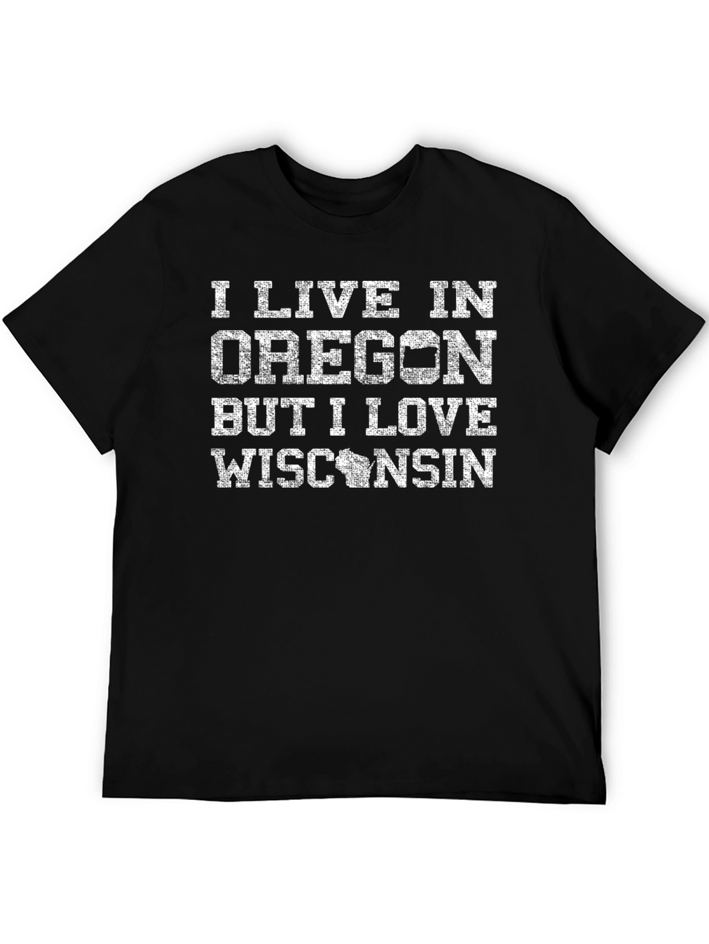 Oregon Wisconsin Novelty Graphic T-Shirt