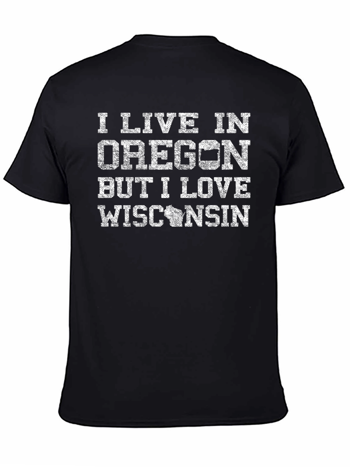 Oregon Wisconsin Novelty Graphic T-Shirt
