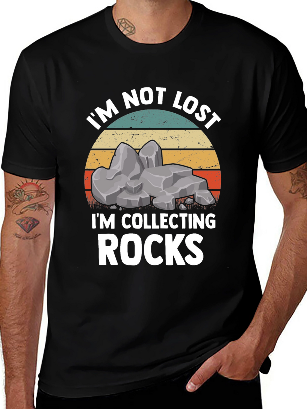 Im Not Lost Im Collecting Rocks T-Shirt