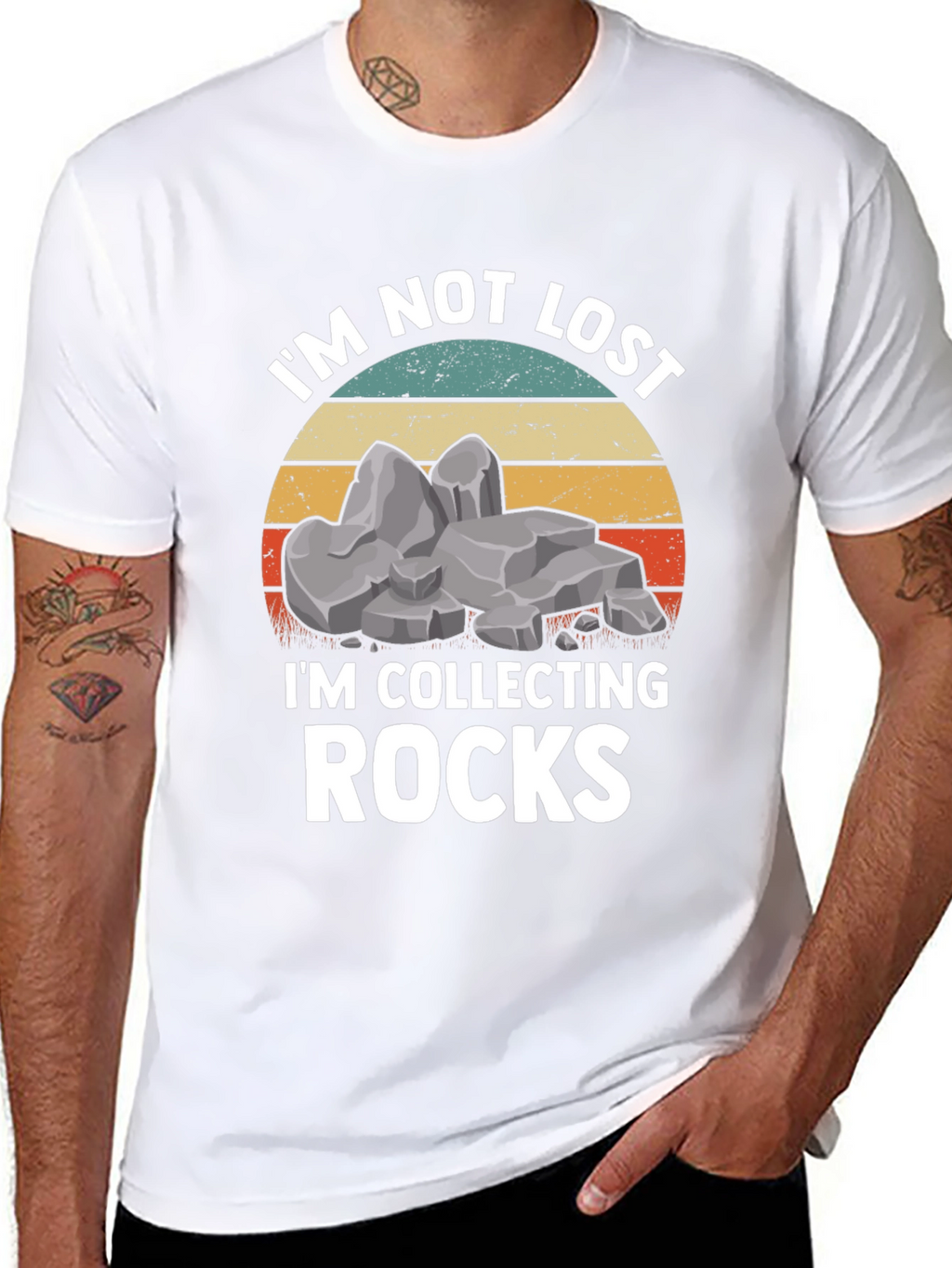Im Not Lost Im Collecting Rocks T-Shirt