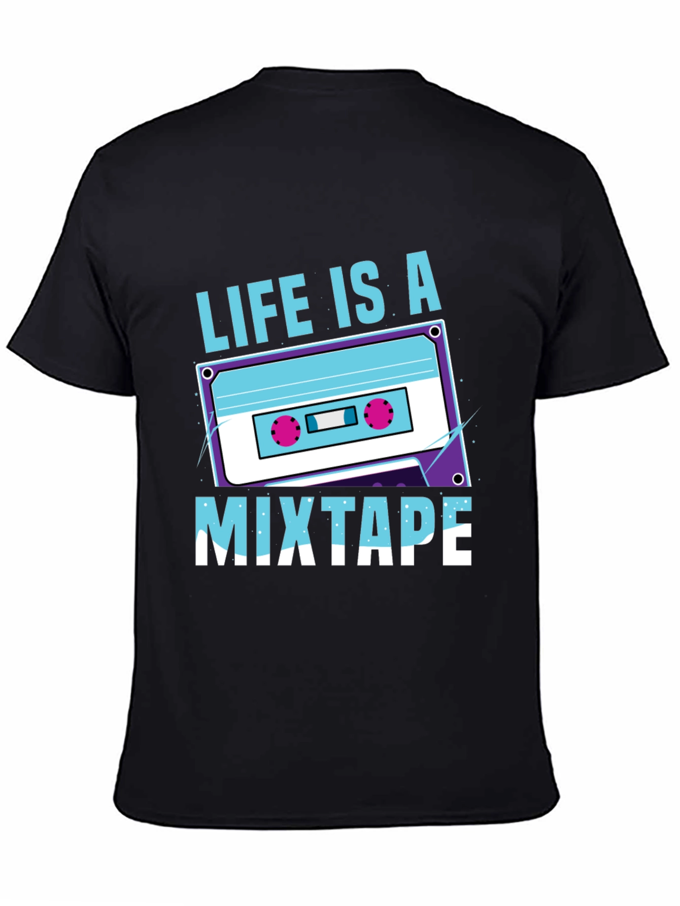 Life Is A Mixtape Graphic Tee - Retro Style