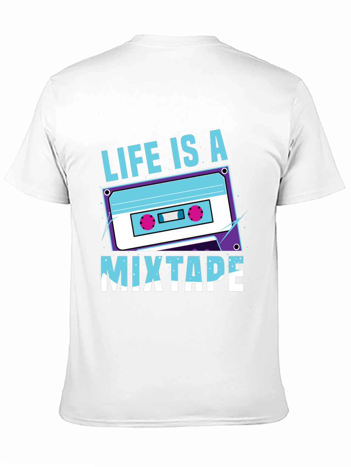 Life Is A Mixtape Graphic Tee - Retro Style