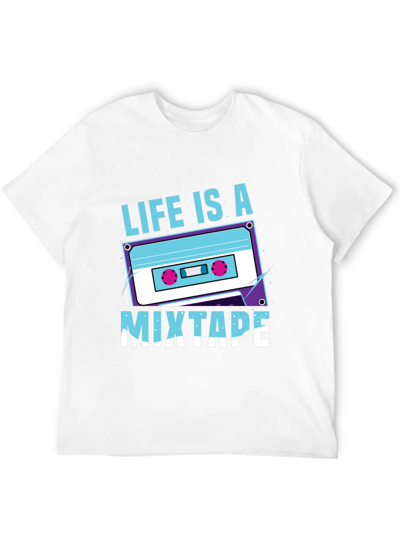Life Is A Mixtape Graphic Tee - Retro Style