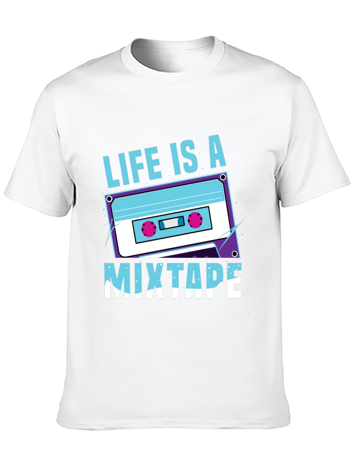 Life Is A Mixtape Graphic Tee - Retro Style
