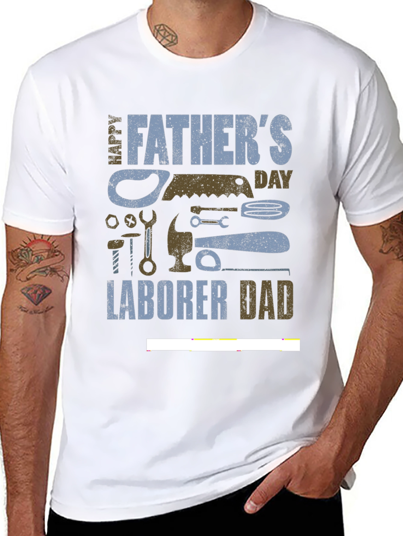 Fathers Day Laborer Dad T-Shirt