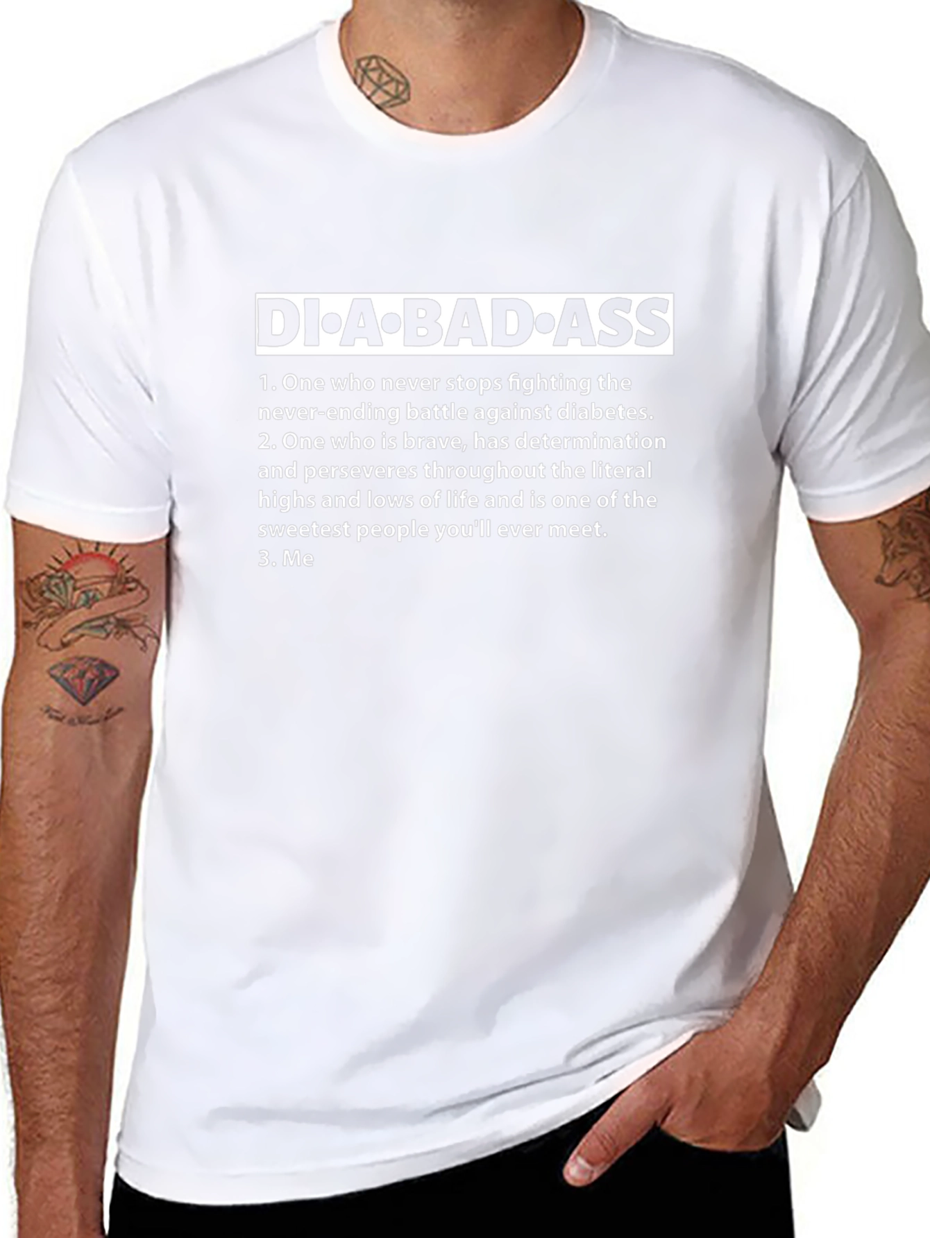 Diabadass Diabetes Awareness Graphic T-Shirt