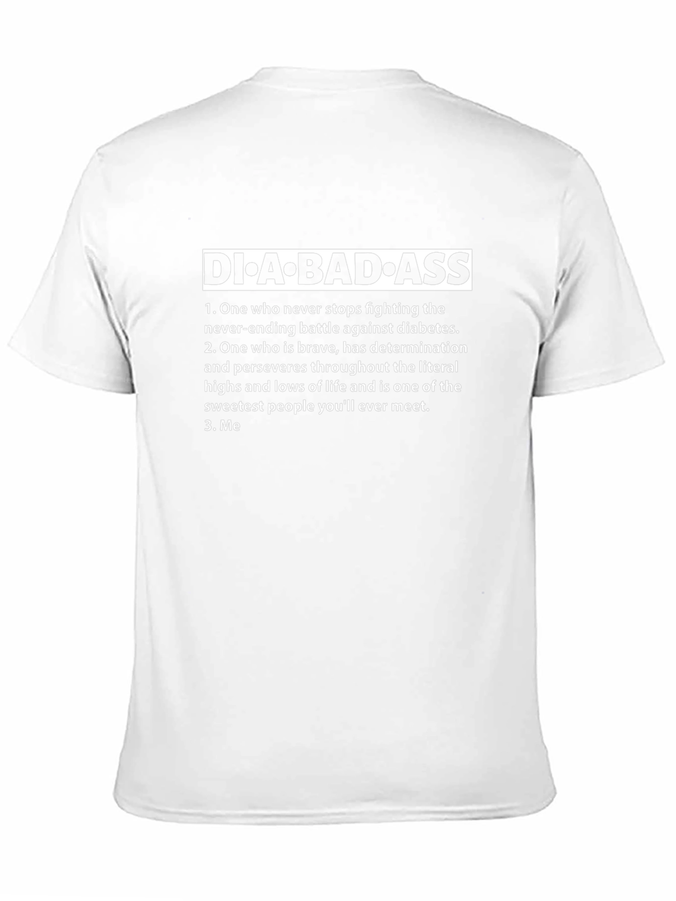 Diabadass Diabetes Awareness Graphic T-Shirt