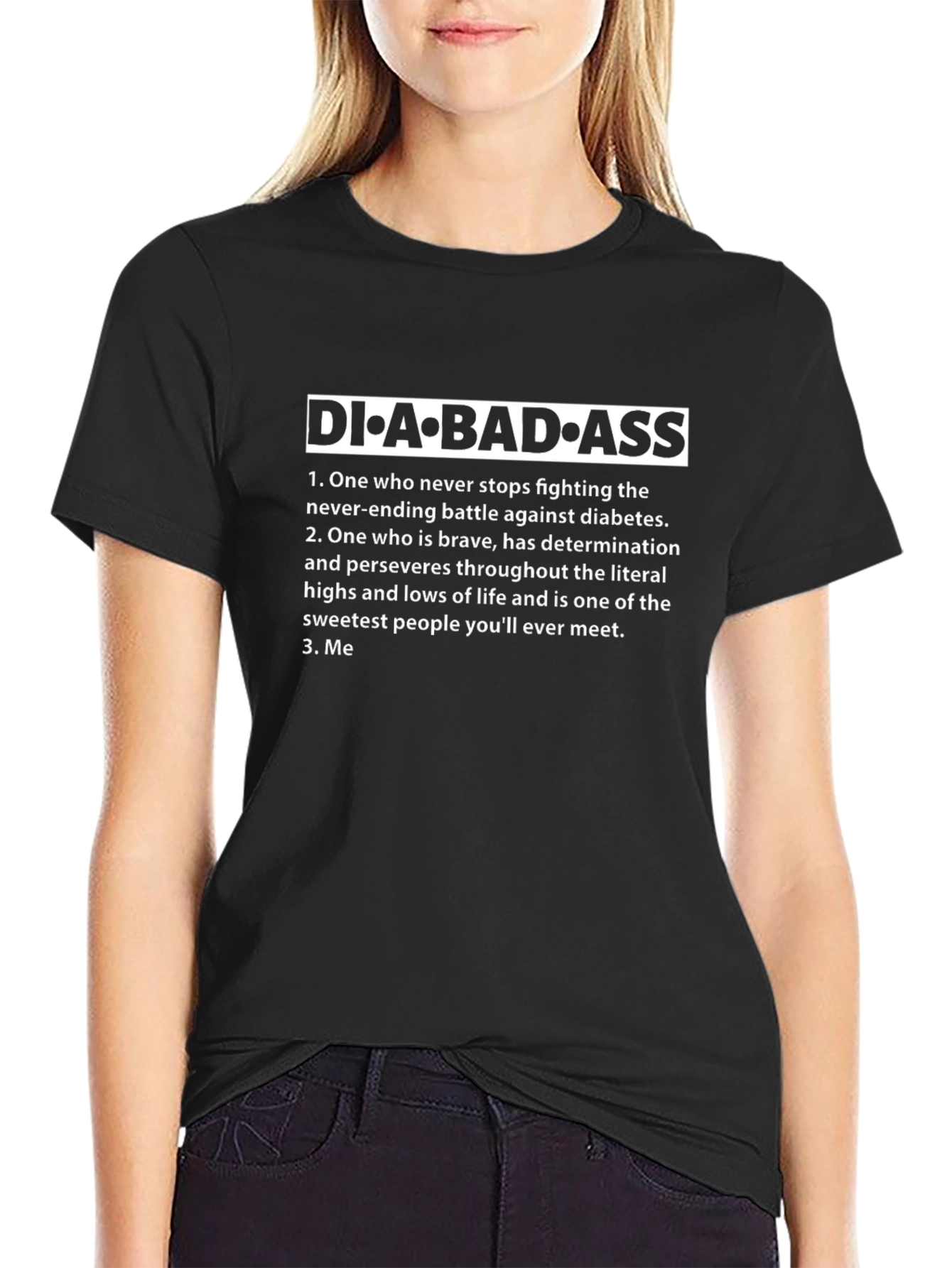 Diabadass Diabetes Awareness Graphic T-Shirt