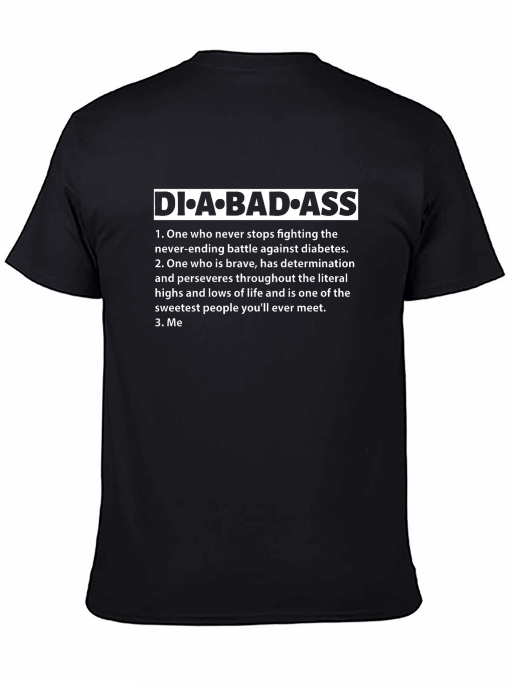 Diabadass Diabetes Awareness Graphic T-Shirt