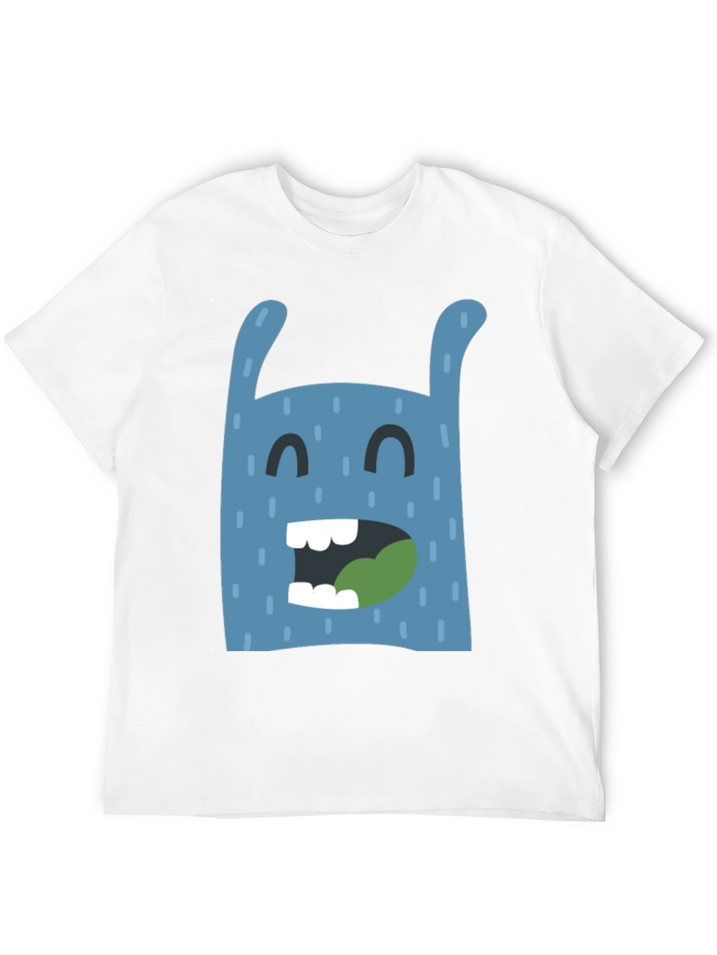 Funny Monster Graphic Black T-Shirt