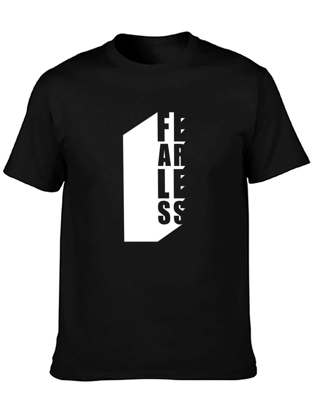 Fearless Graphic Tee - Black Cotton