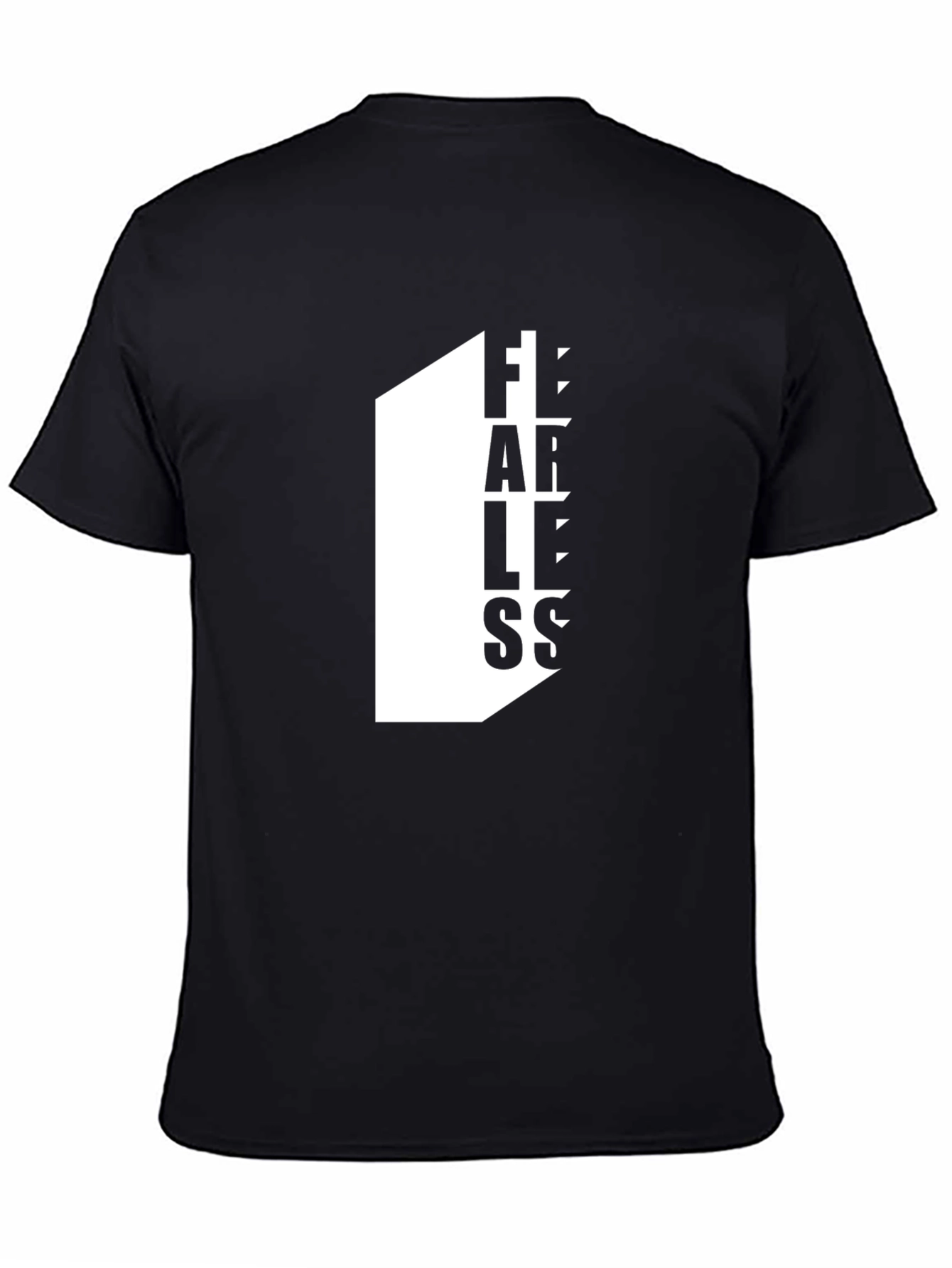 Fearless Graphic Tee - Black Cotton