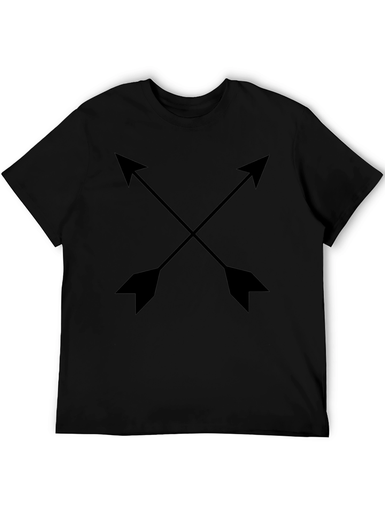 Crossed Arrows Graphic Black T-Shirt