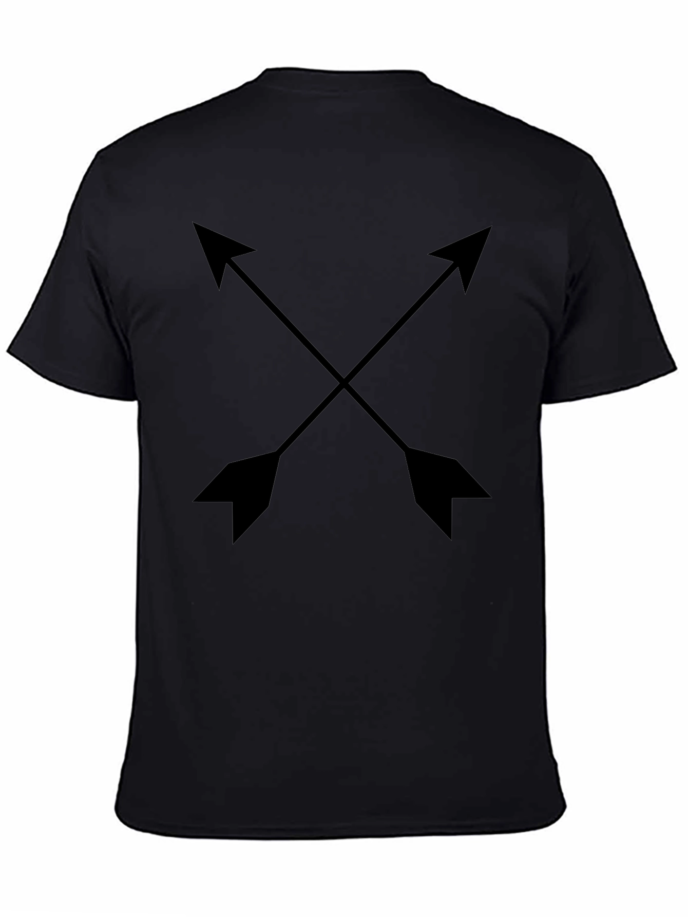 Crossed Arrows Graphic Black T-Shirt