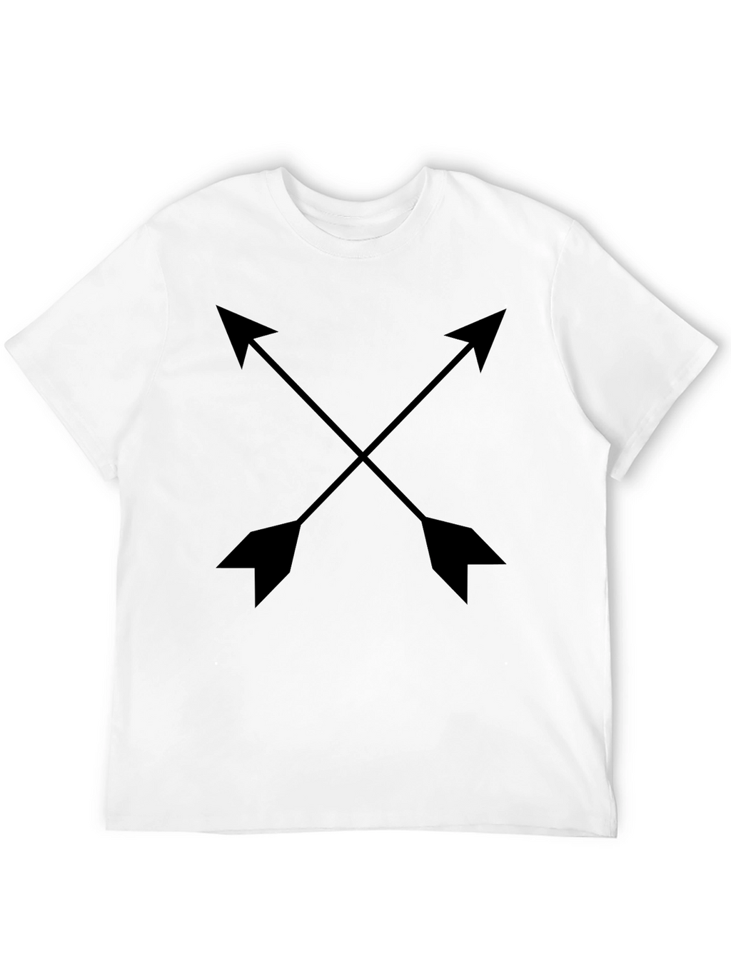 Crossed Arrows Graphic Black T-Shirt