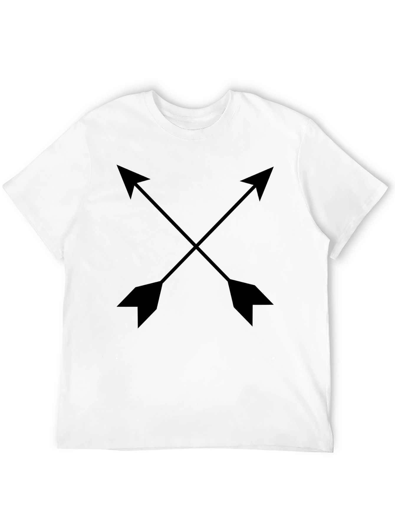 Crossed Arrows Graphic Black T-Shirt