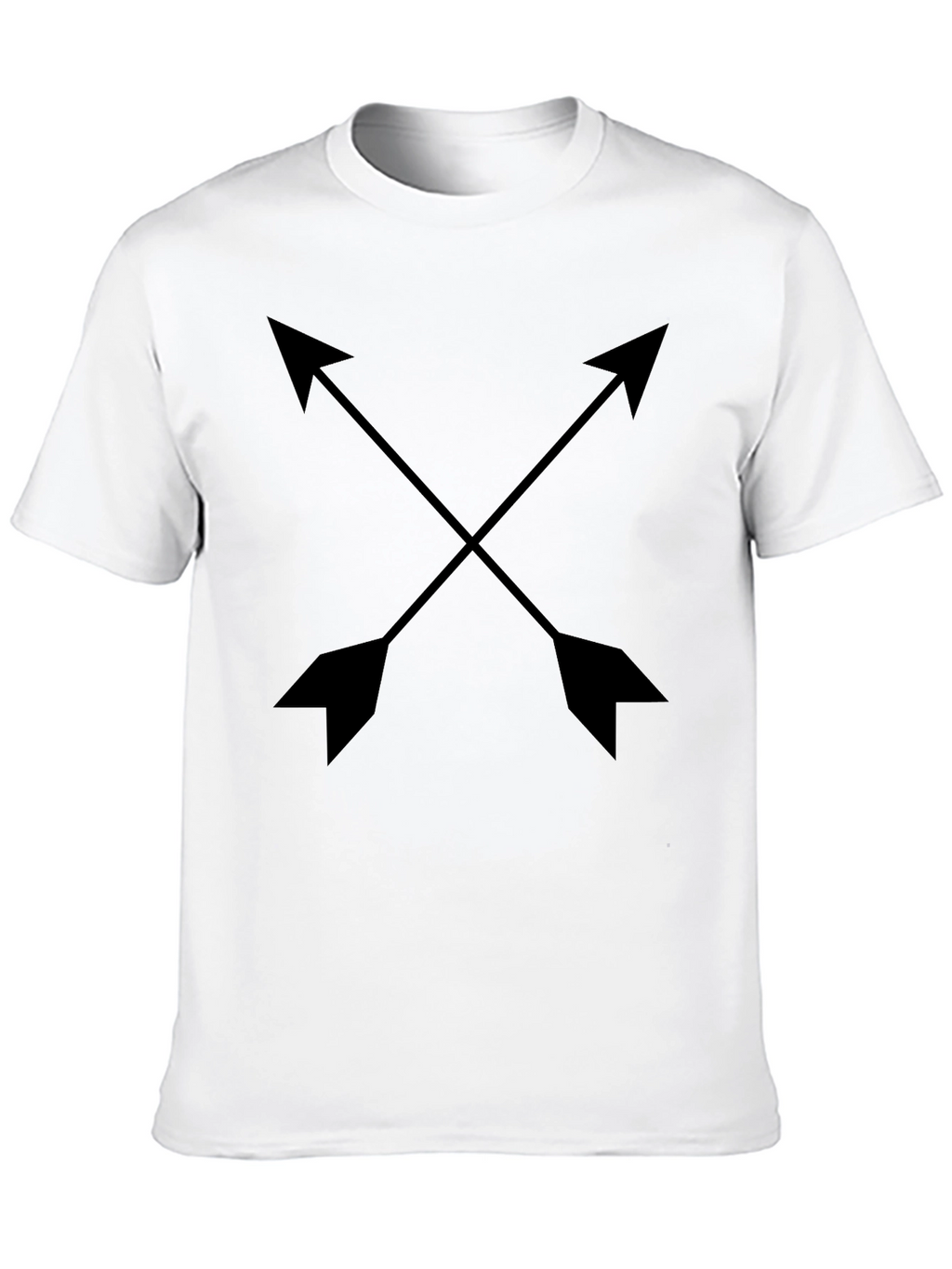 Crossed Arrows Graphic Black T-Shirt