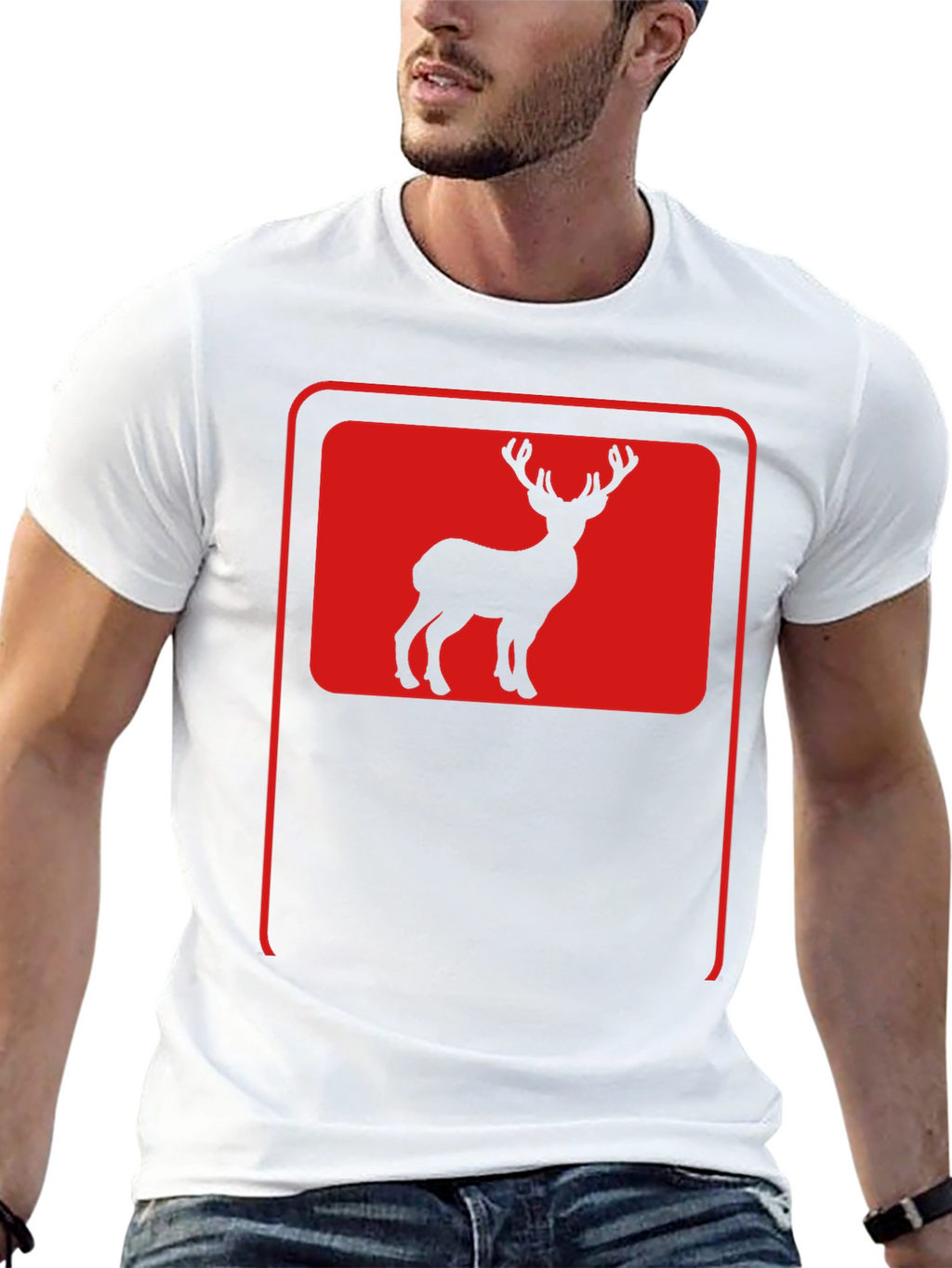 Deer Silhouette Graphic Tee