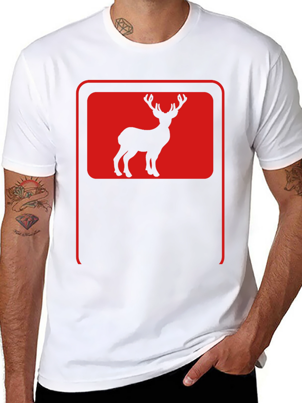 Deer Silhouette Graphic Tee