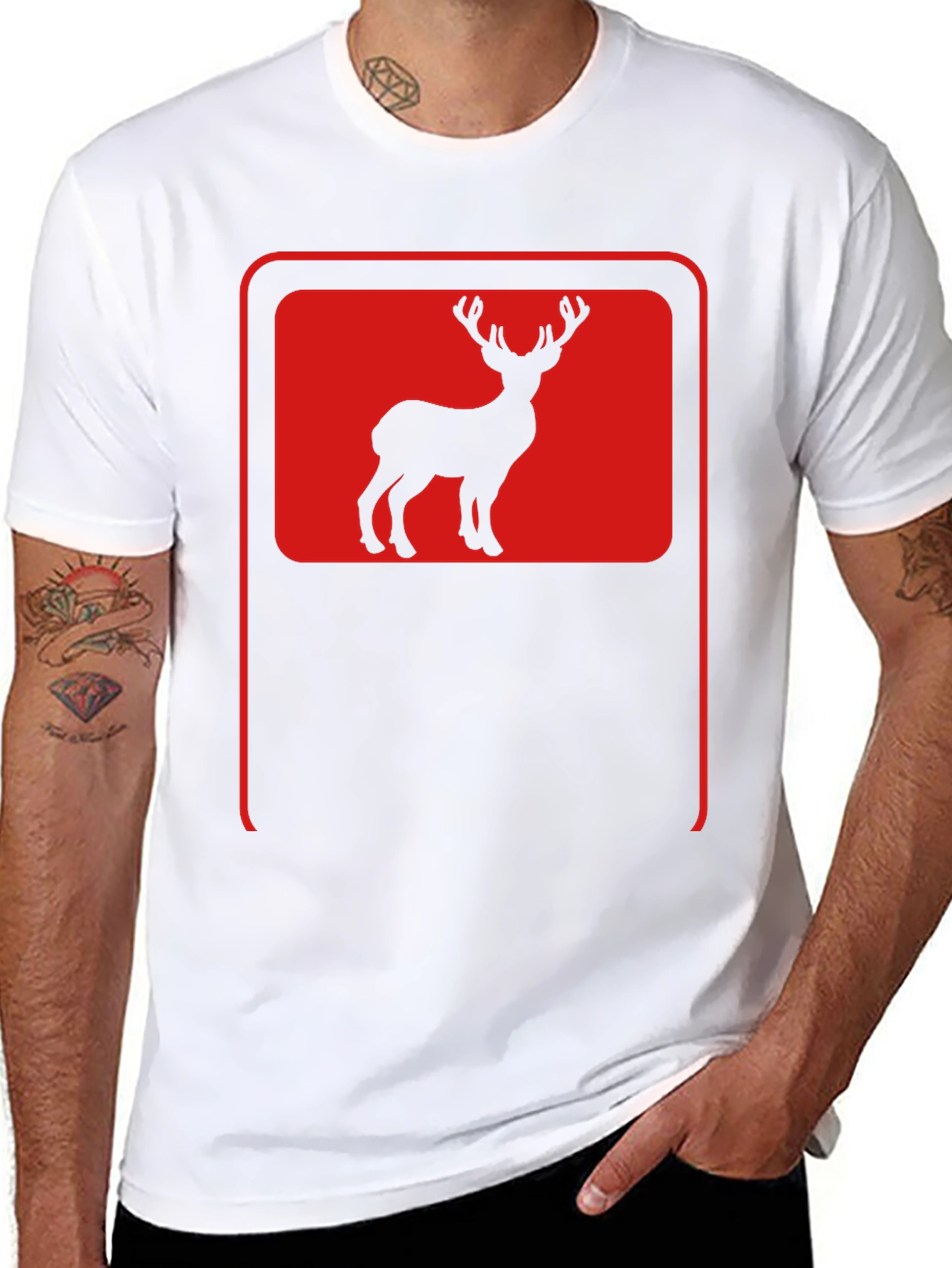 Deer Silhouette Graphic Tee