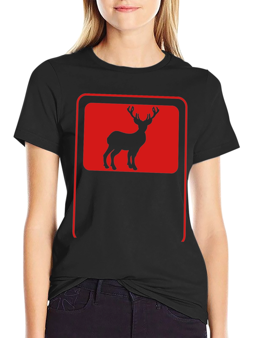 Deer Silhouette Graphic Tee