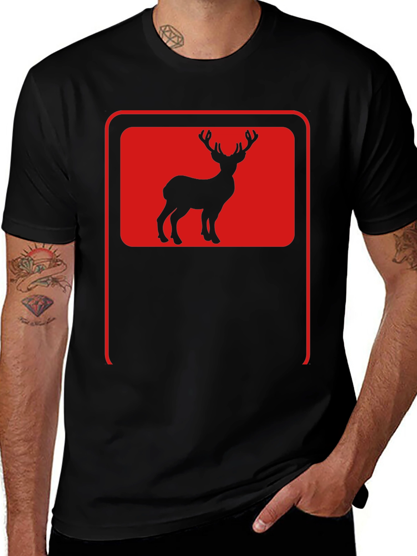 Deer Silhouette Graphic Tee
