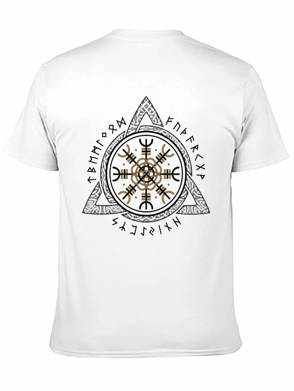 Geometric Graphic Tee - Mens Black T-Shirt