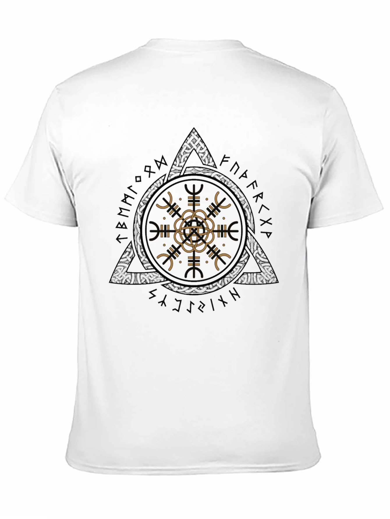Geometric Graphic Tee - Mens Black T-Shirt