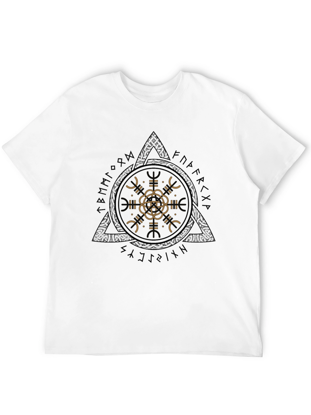 Geometric Graphic Tee - Mens Black T-Shirt