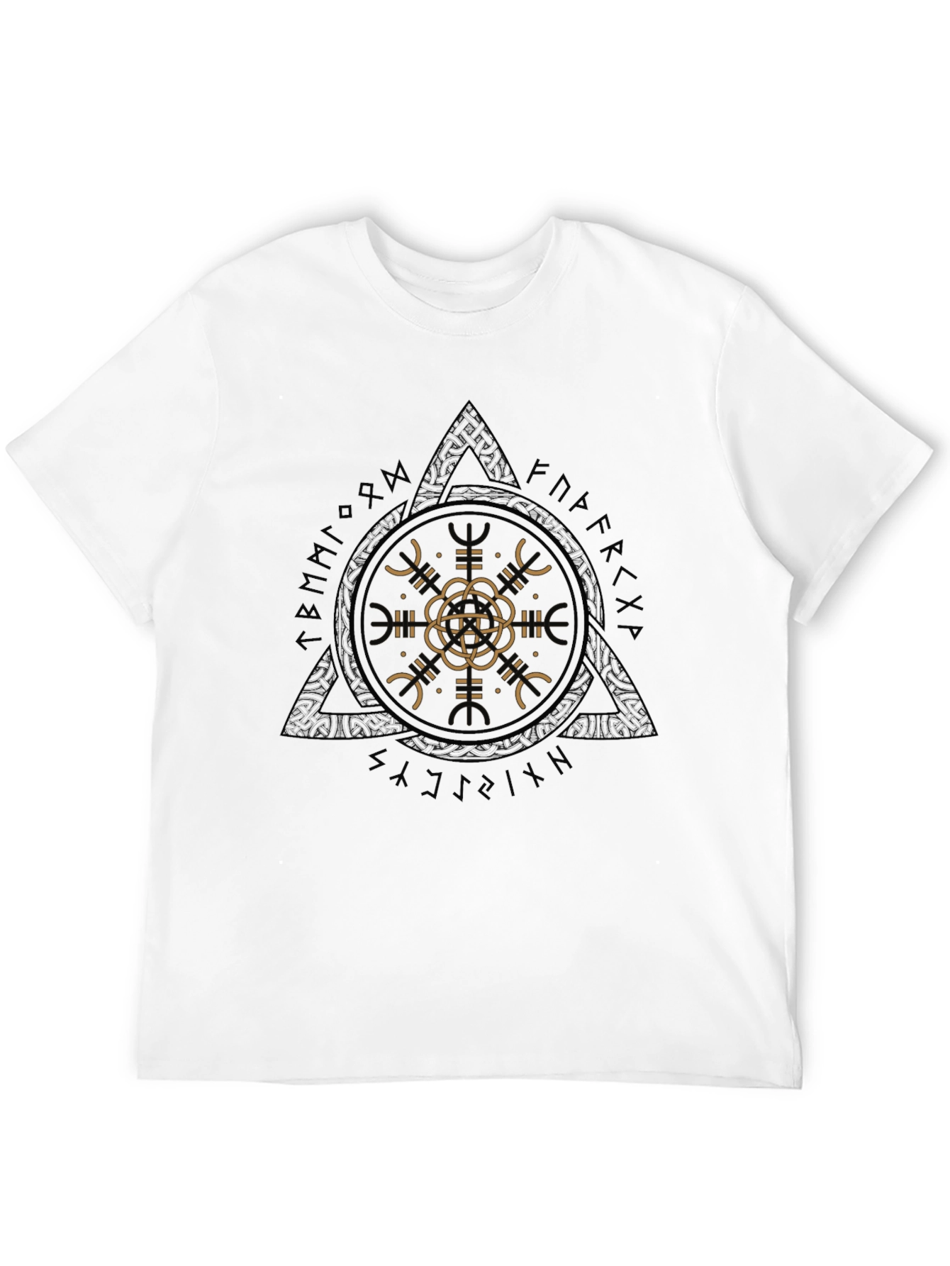 Geometric Graphic Tee - Mens Black T-Shirt