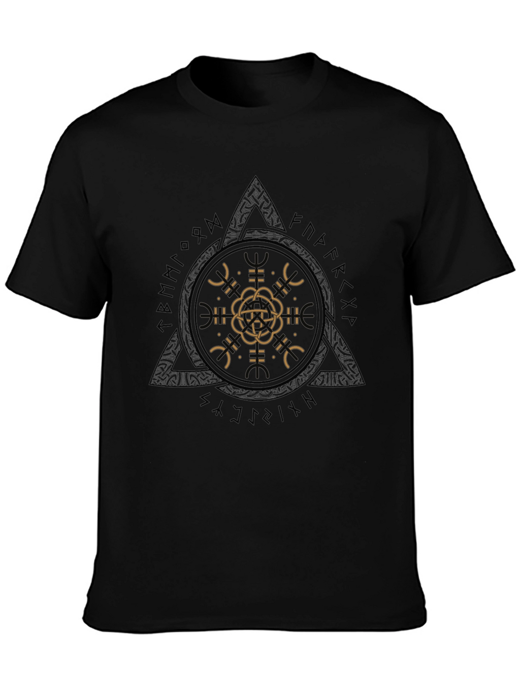 Geometric Graphic Tee - Mens Black T-Shirt