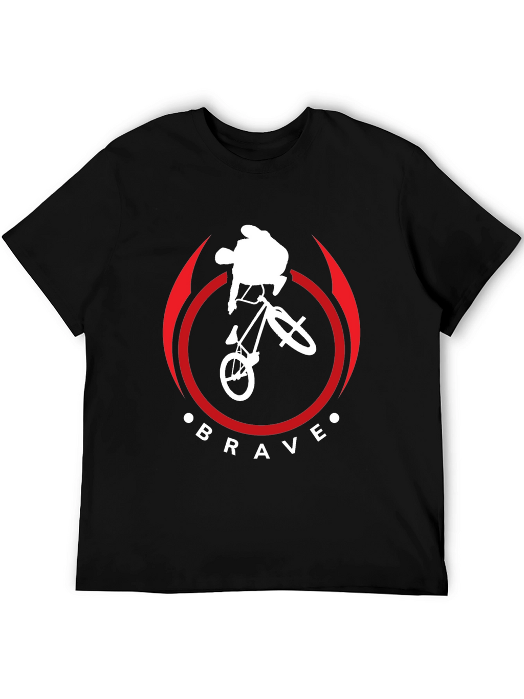 Brave BMX Bike Stunt T-Shirt - Black