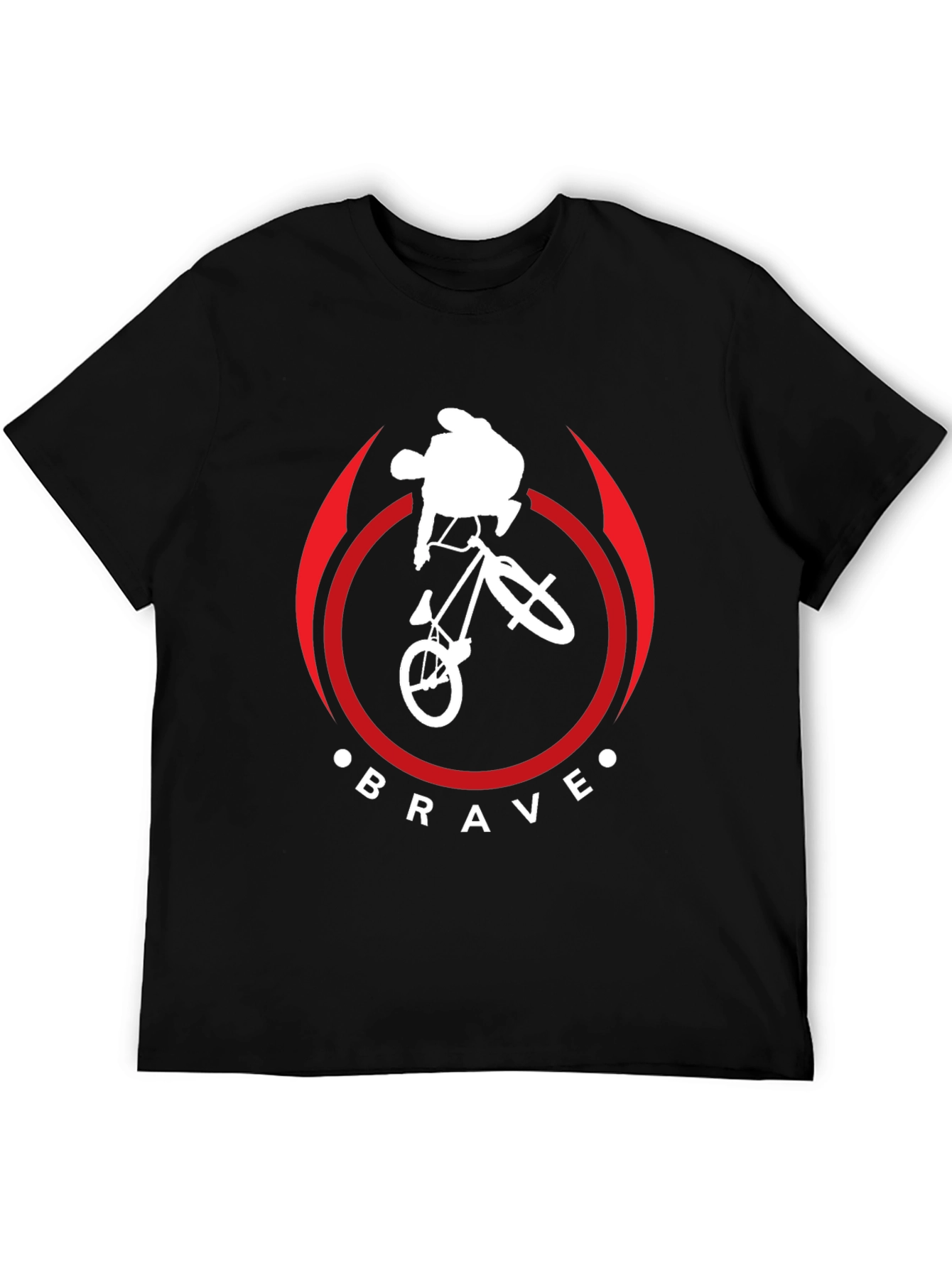 Brave BMX Bike Stunt T-Shirt - Black