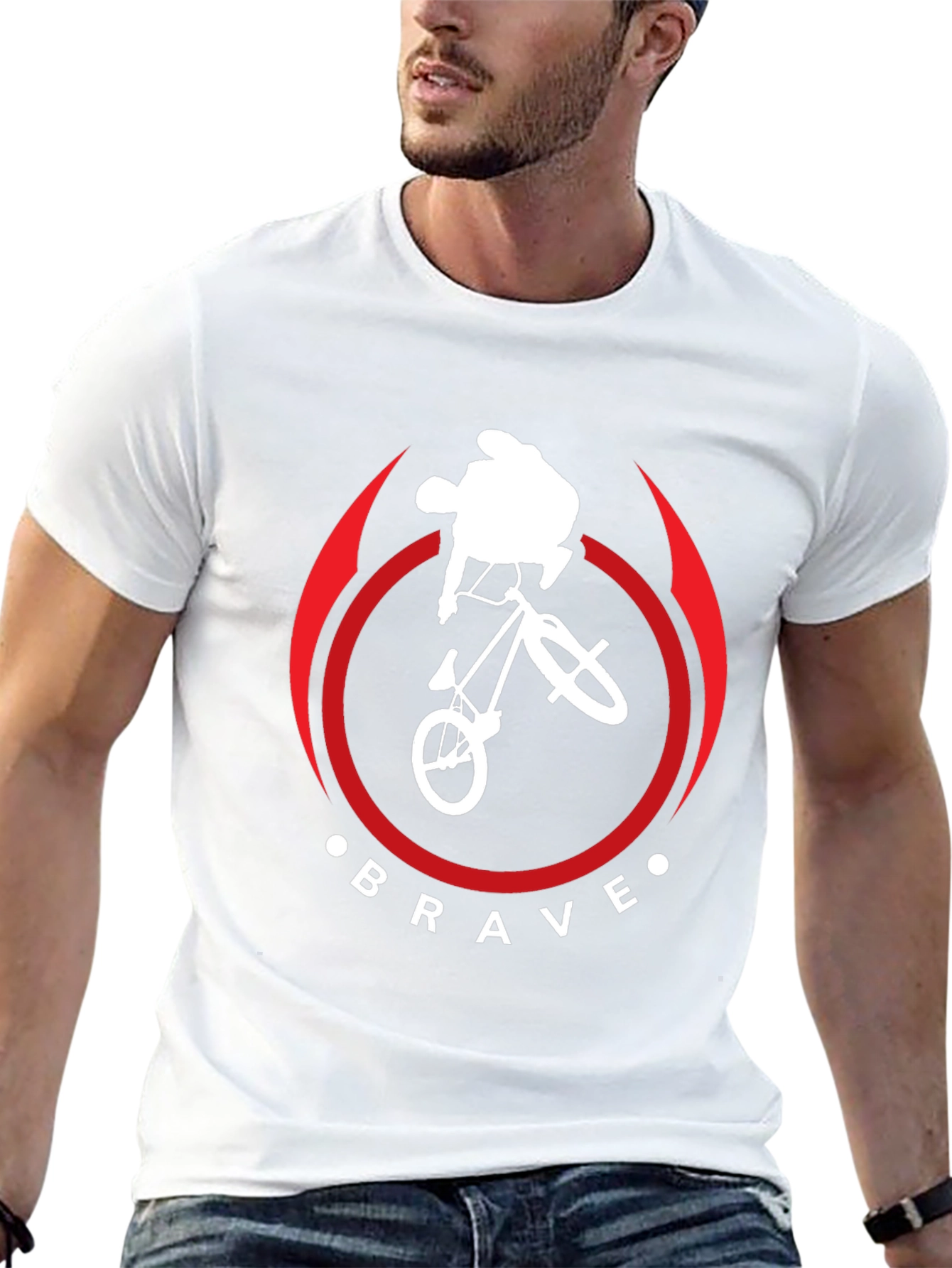 Brave BMX Bike Stunt T-Shirt - Black