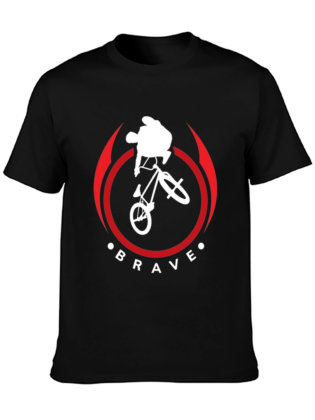 Brave BMX Bike Stunt T-Shirt - Black