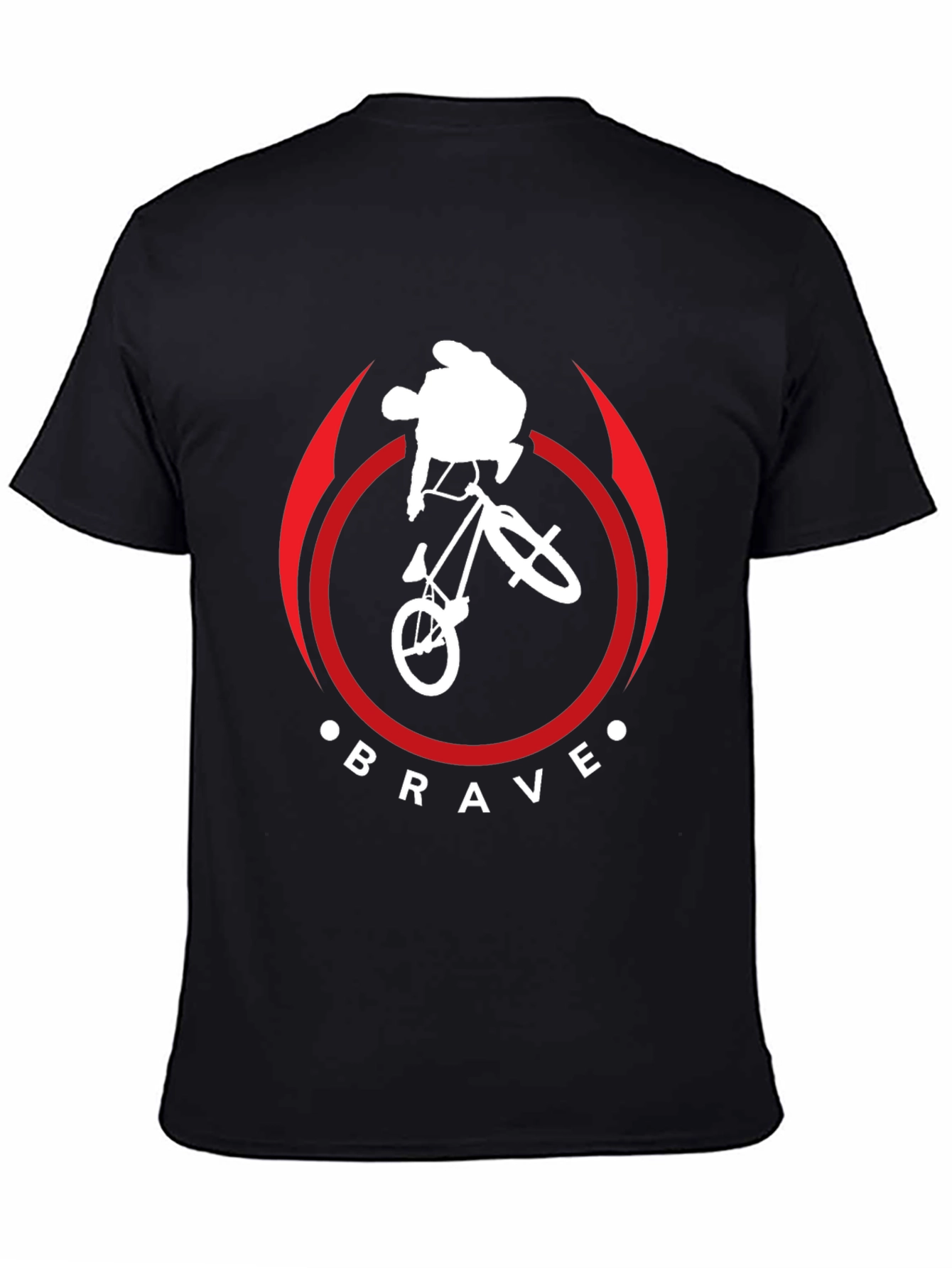 Brave BMX Bike Stunt T-Shirt - Black