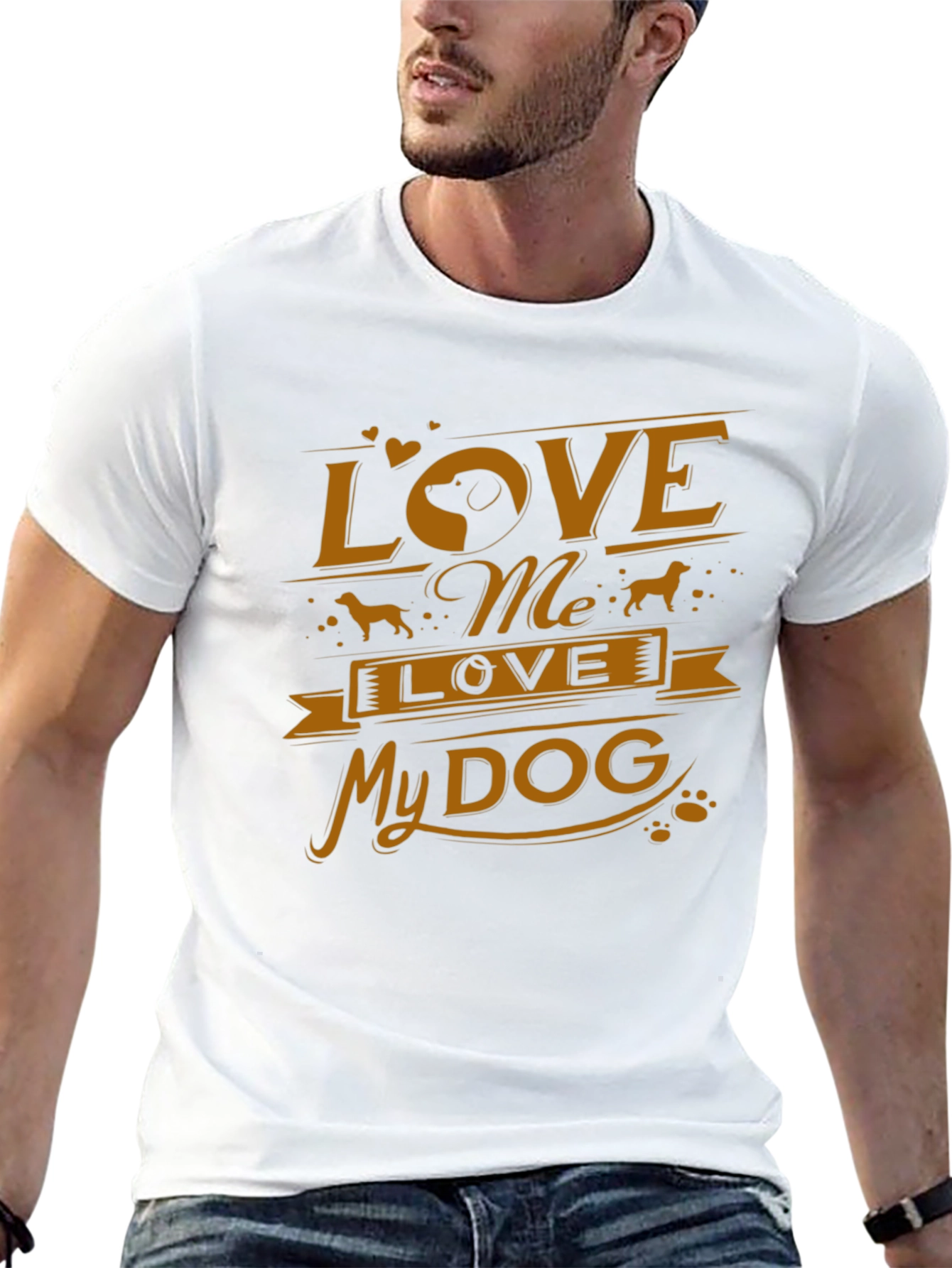 Love My Dog T-Shirt - Stylish Graphic Tee for Dog Lovers