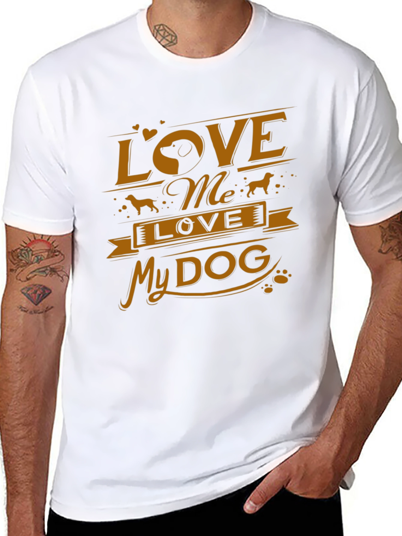 Love My Dog T-Shirt - Stylish Graphic Tee for Dog Lovers