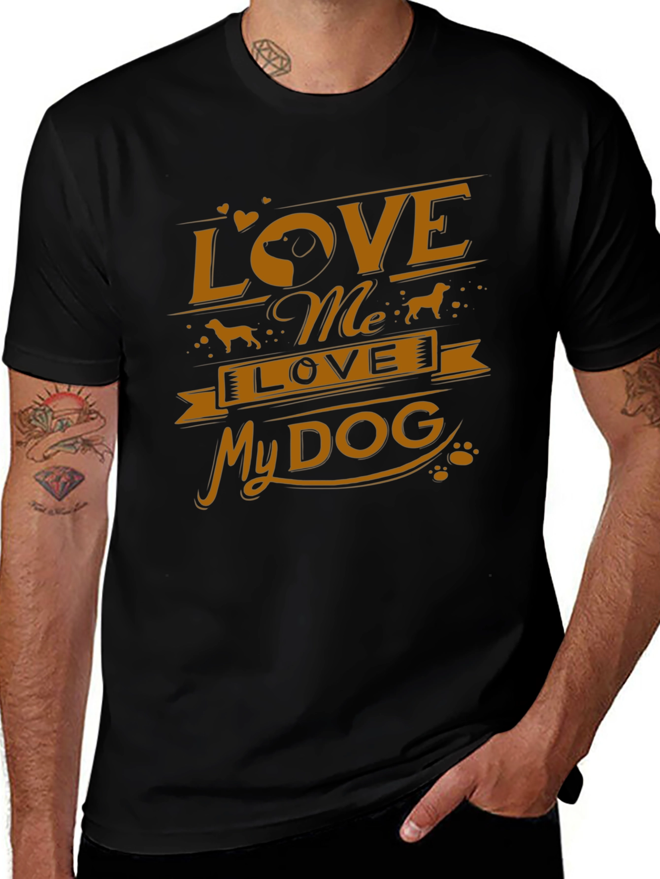 Love My Dog T-Shirt - Stylish Graphic Tee for Dog Lovers