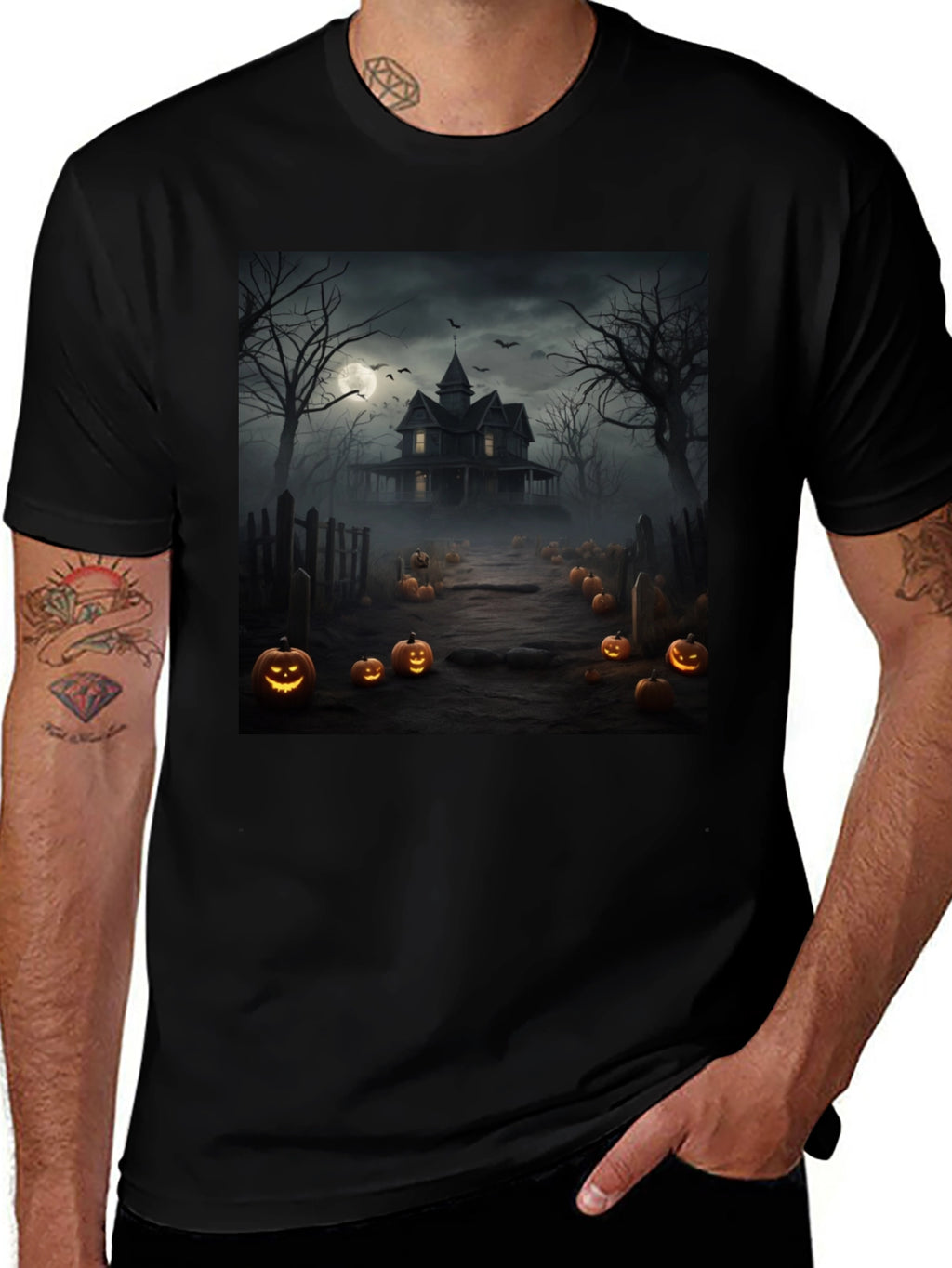 Halloween Haunted House T-Shirt