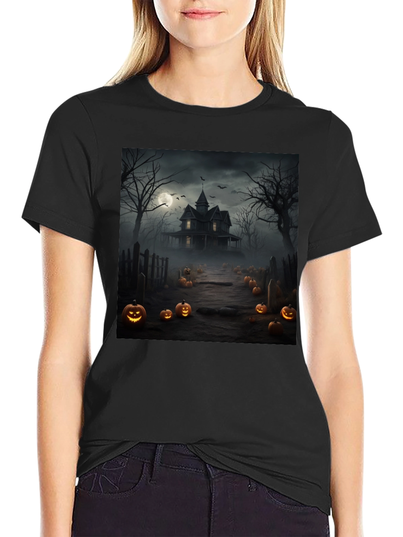 Halloween Haunted House T-Shirt