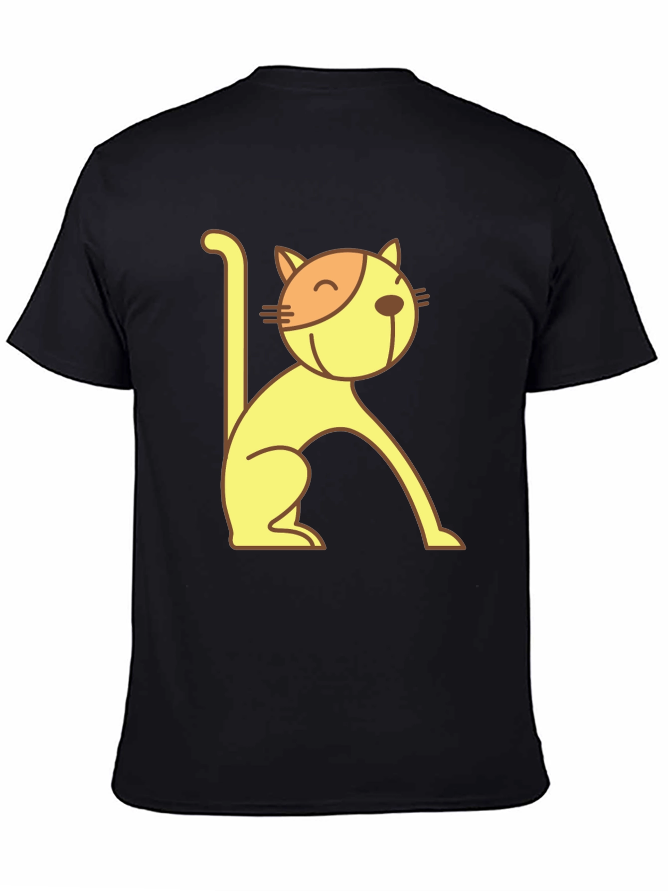 Cool Cat Tee - Black Cotton Graphic T-Shirt