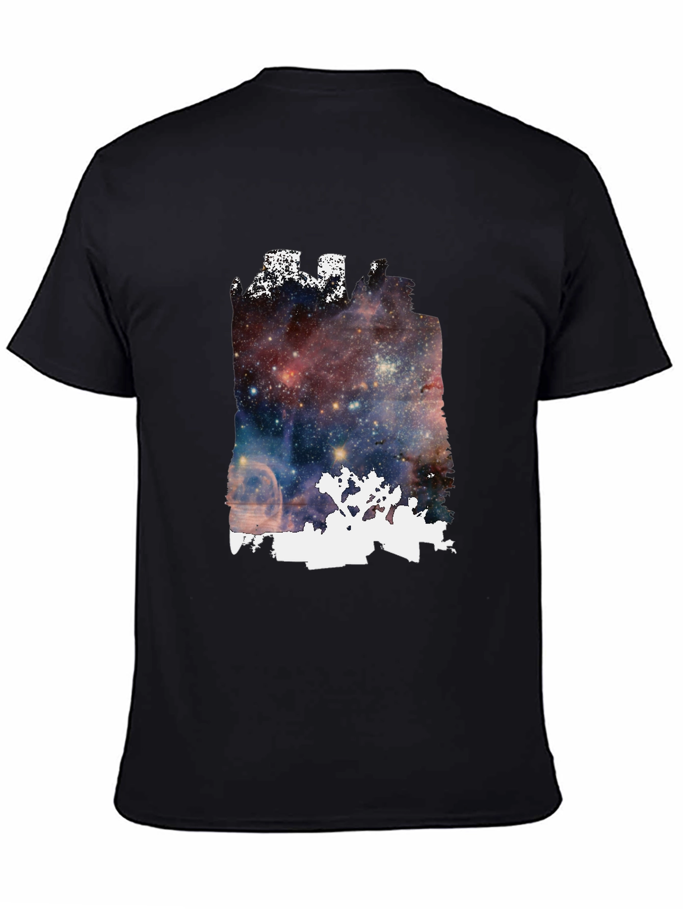 Galaxy Joshua Tree Graphic Tee - Black Cotton Blend