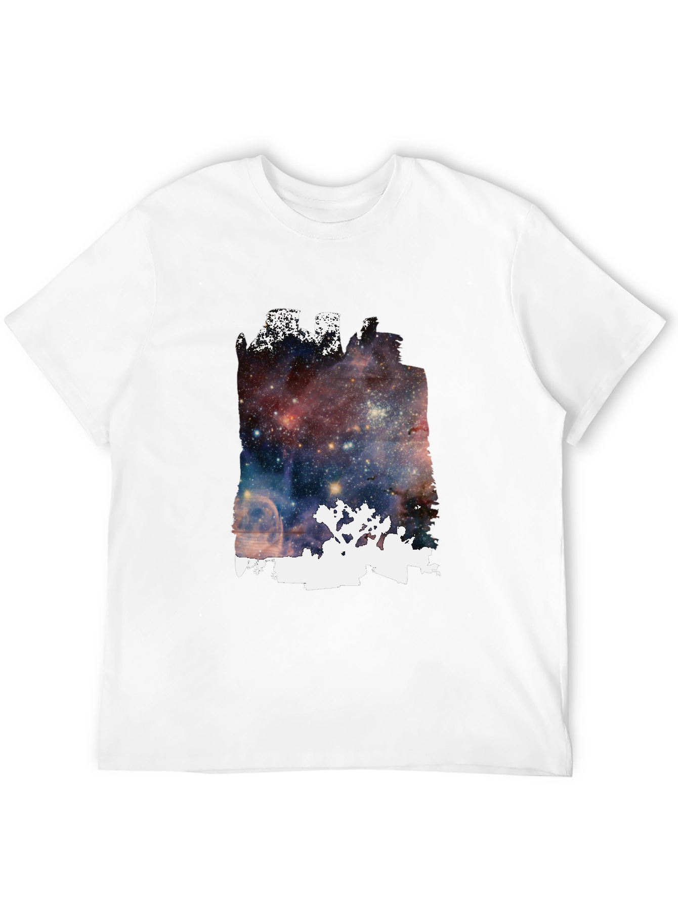 Galaxy Joshua Tree Graphic Tee - Black Cotton Blend