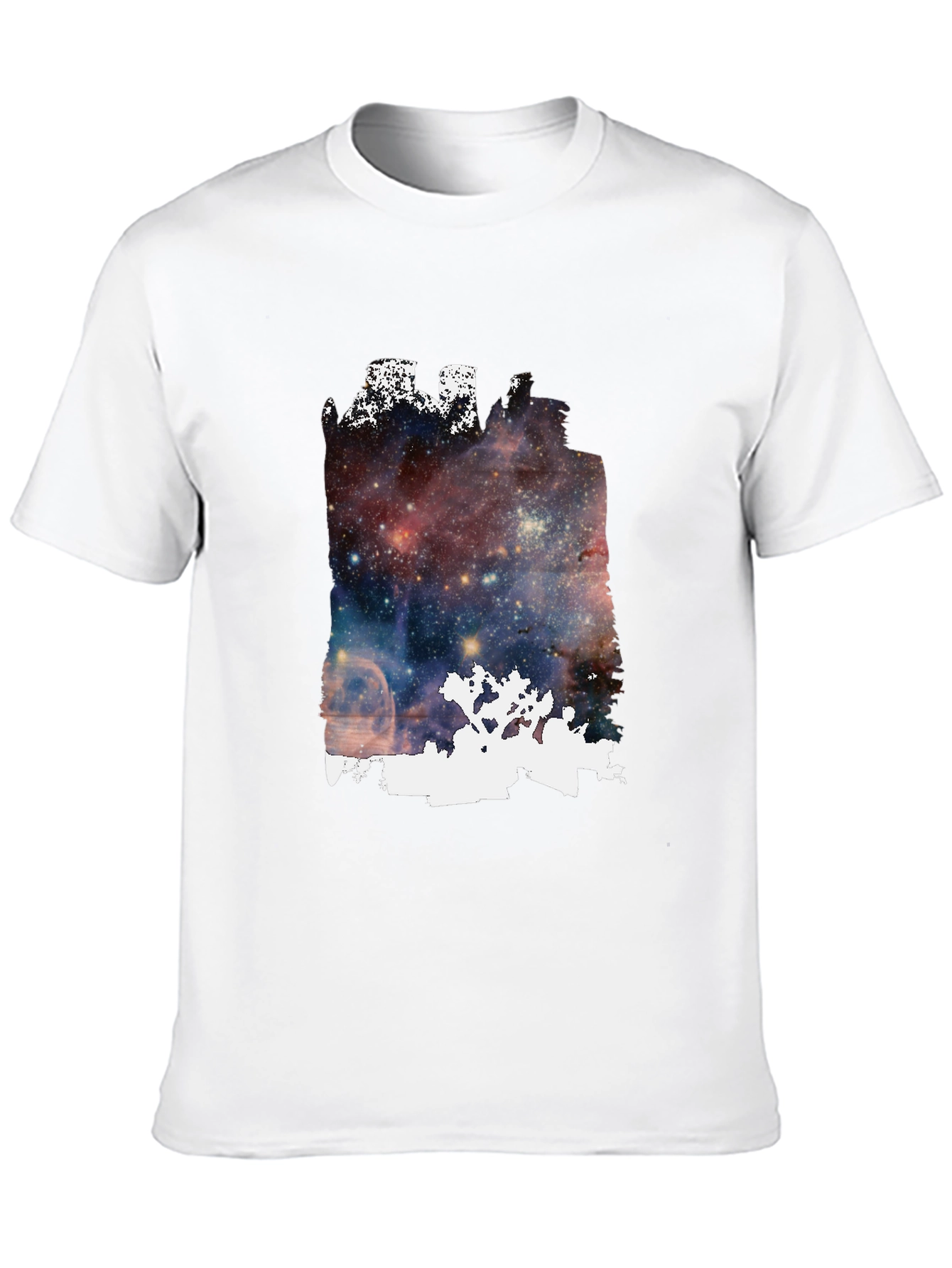 Galaxy Joshua Tree Graphic Tee - Black Cotton Blend