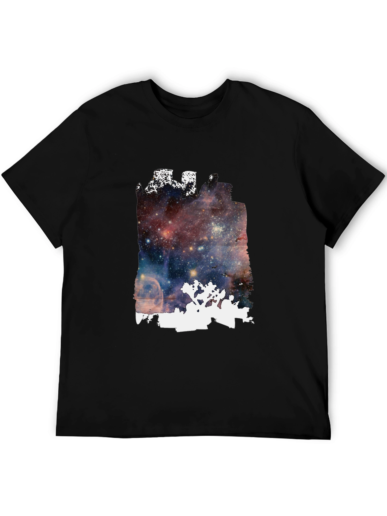 Galaxy Joshua Tree Graphic Tee - Black Cotton Blend