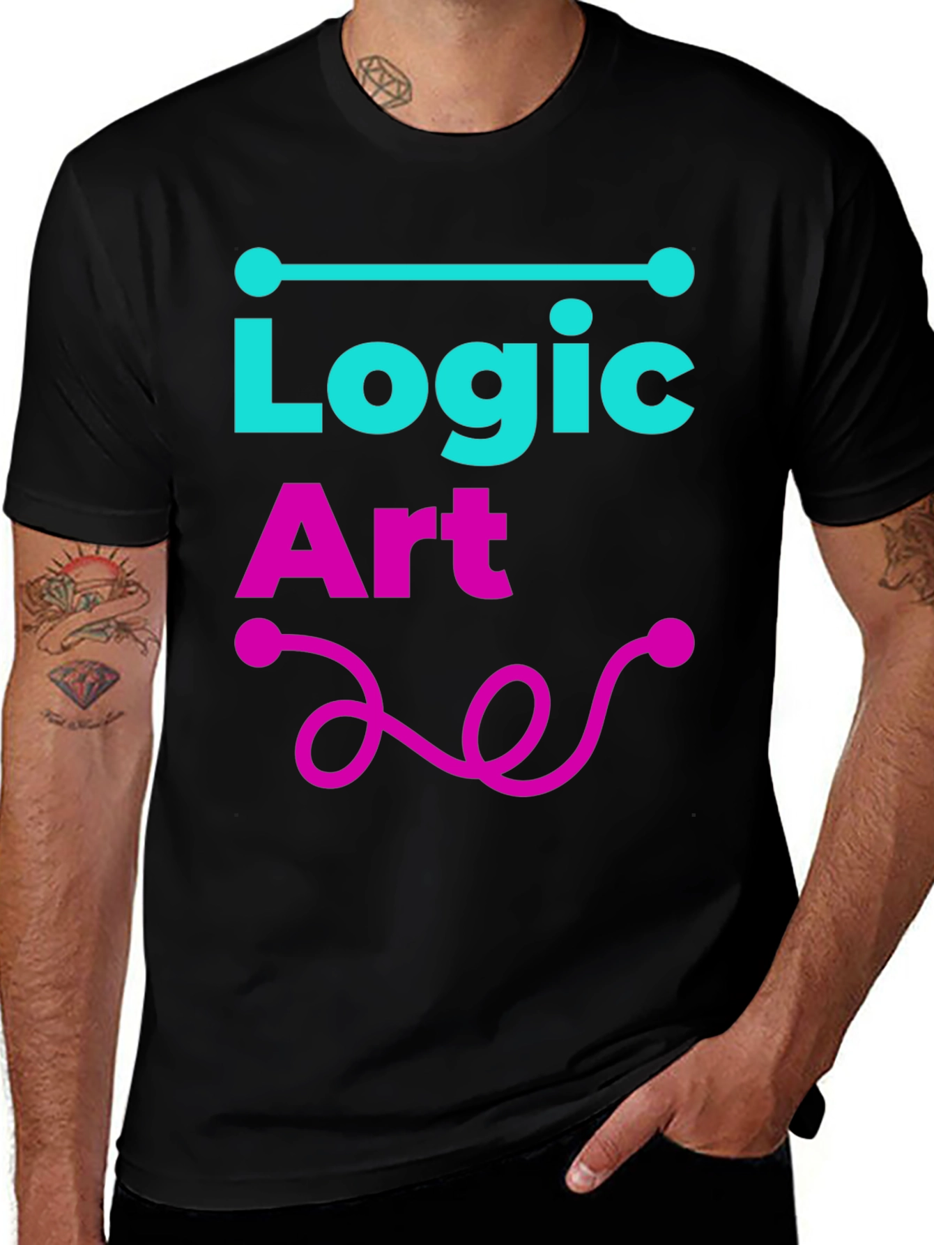 Logic Art Graphic Tee - Stylish and Unique Design