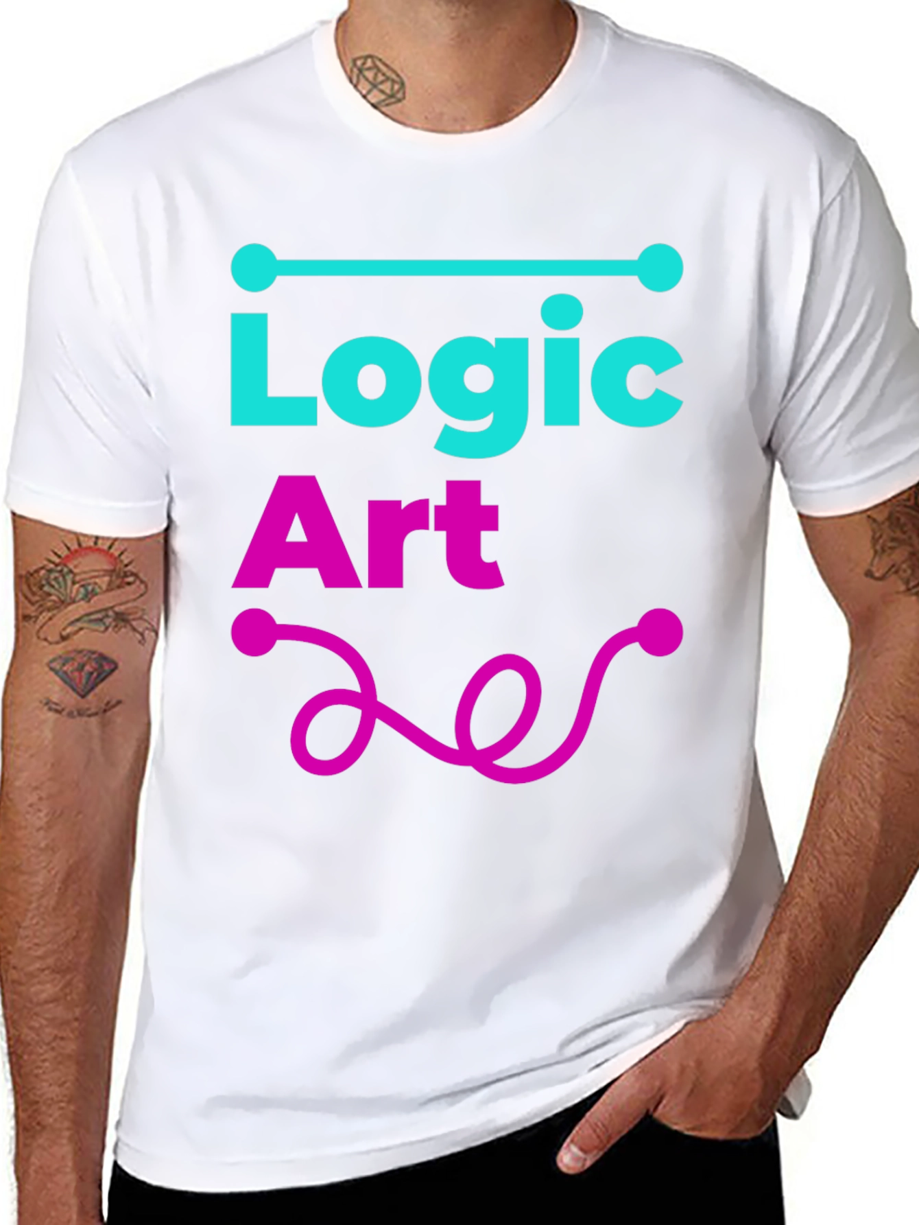 Logic Art Graphic Tee - Stylish and Unique Design